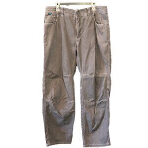 KUHL Men's Cotton Pants 36x30 Articulated Hiking Climbing Utility Gray